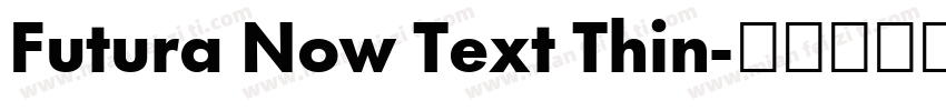 Futura Now Text Thin字体转换